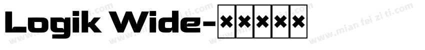 Logik Wide字体转换